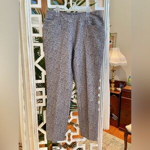 adidas golf Gray Patterned Ankle Pants never worn with pockets